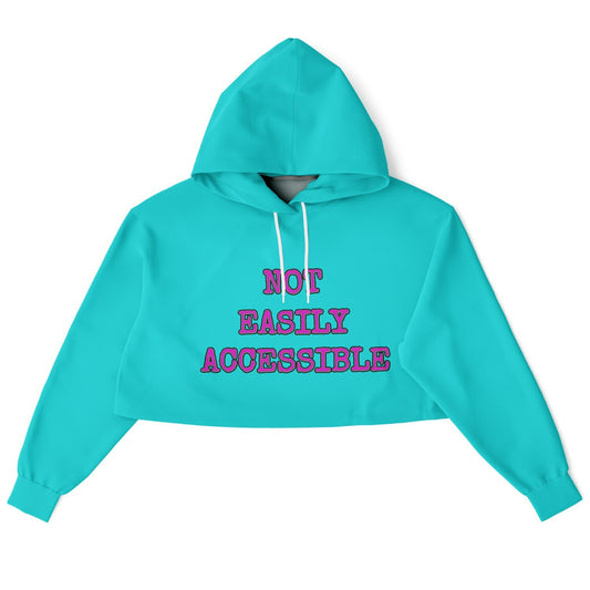 Not Easily Accessible Crop Hoodie