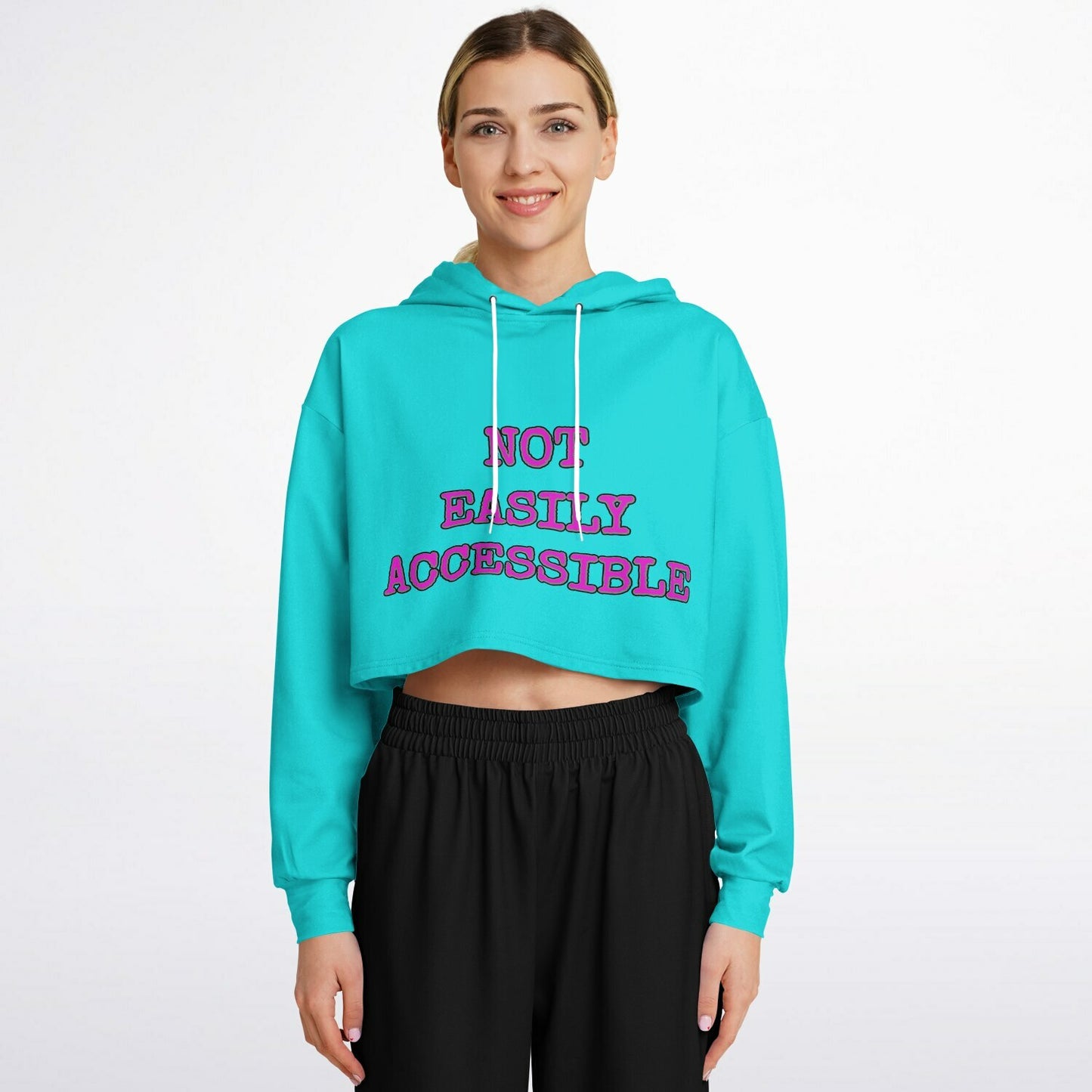 Not Easily Accessible Crop Hoodie