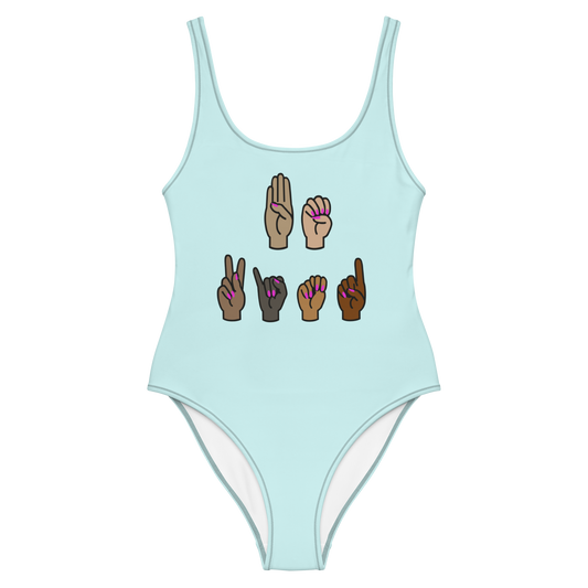 ASL Be Kind One-Piece Swimsuit