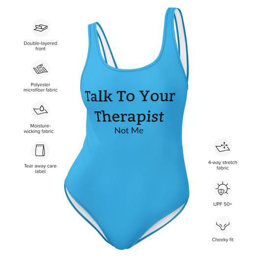 Talk To Your Therapist One-Piece Swimsuit