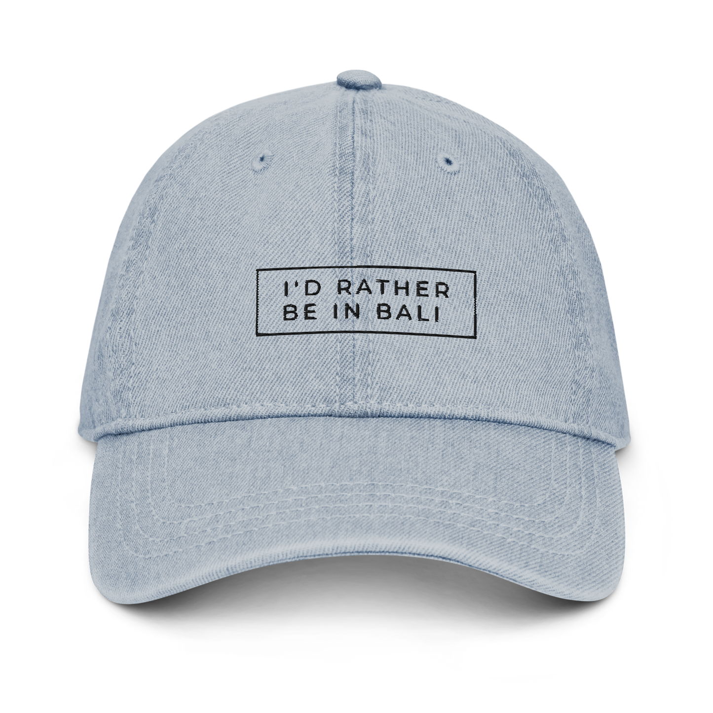 I'd Rather Be In Bali Denim Hat