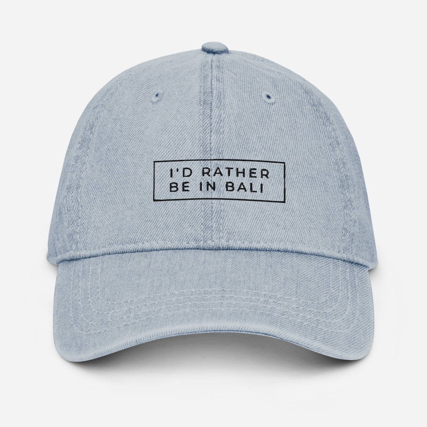 I'd Rather Be In Bali Denim Hat