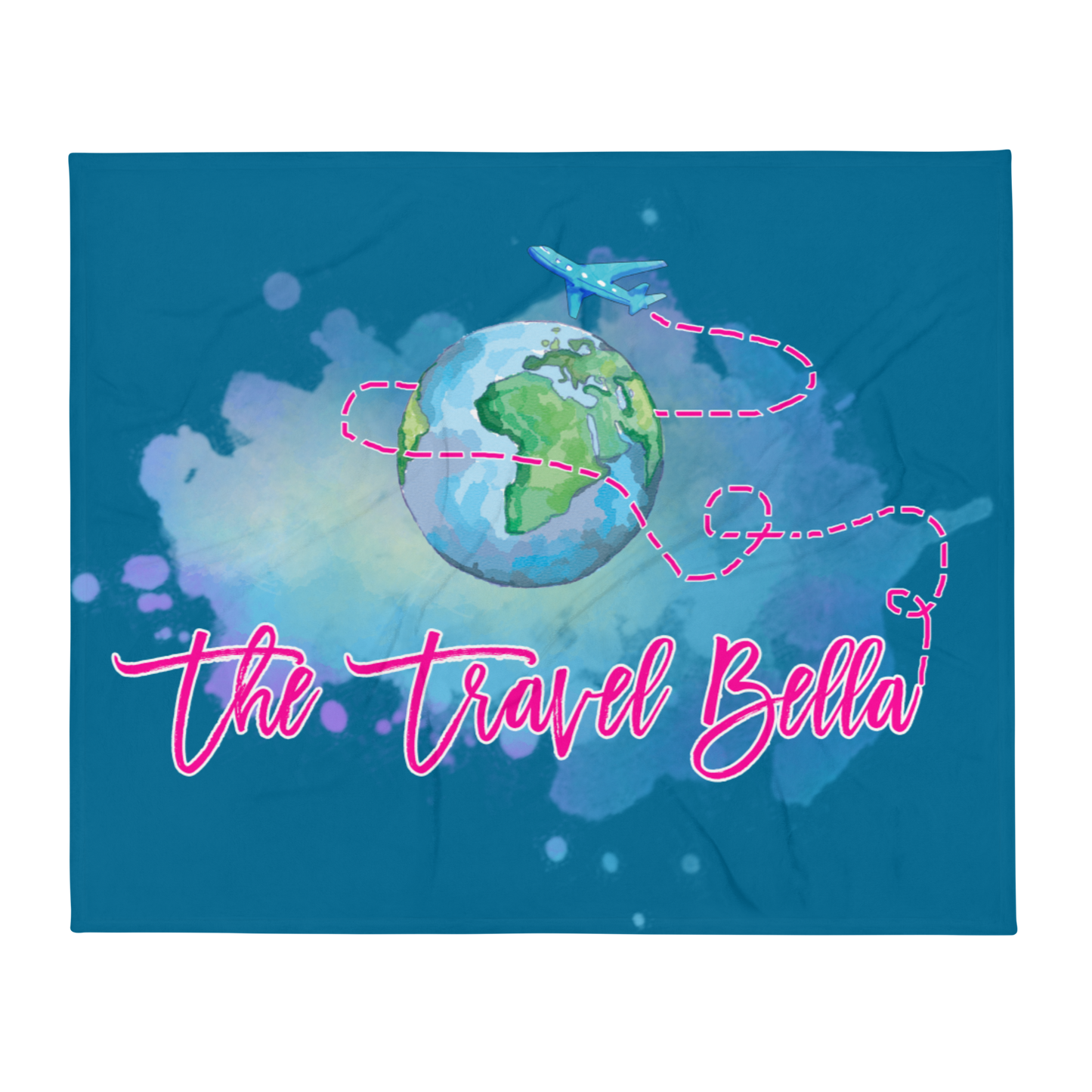 The Travel Bella Logo Throw Blanket