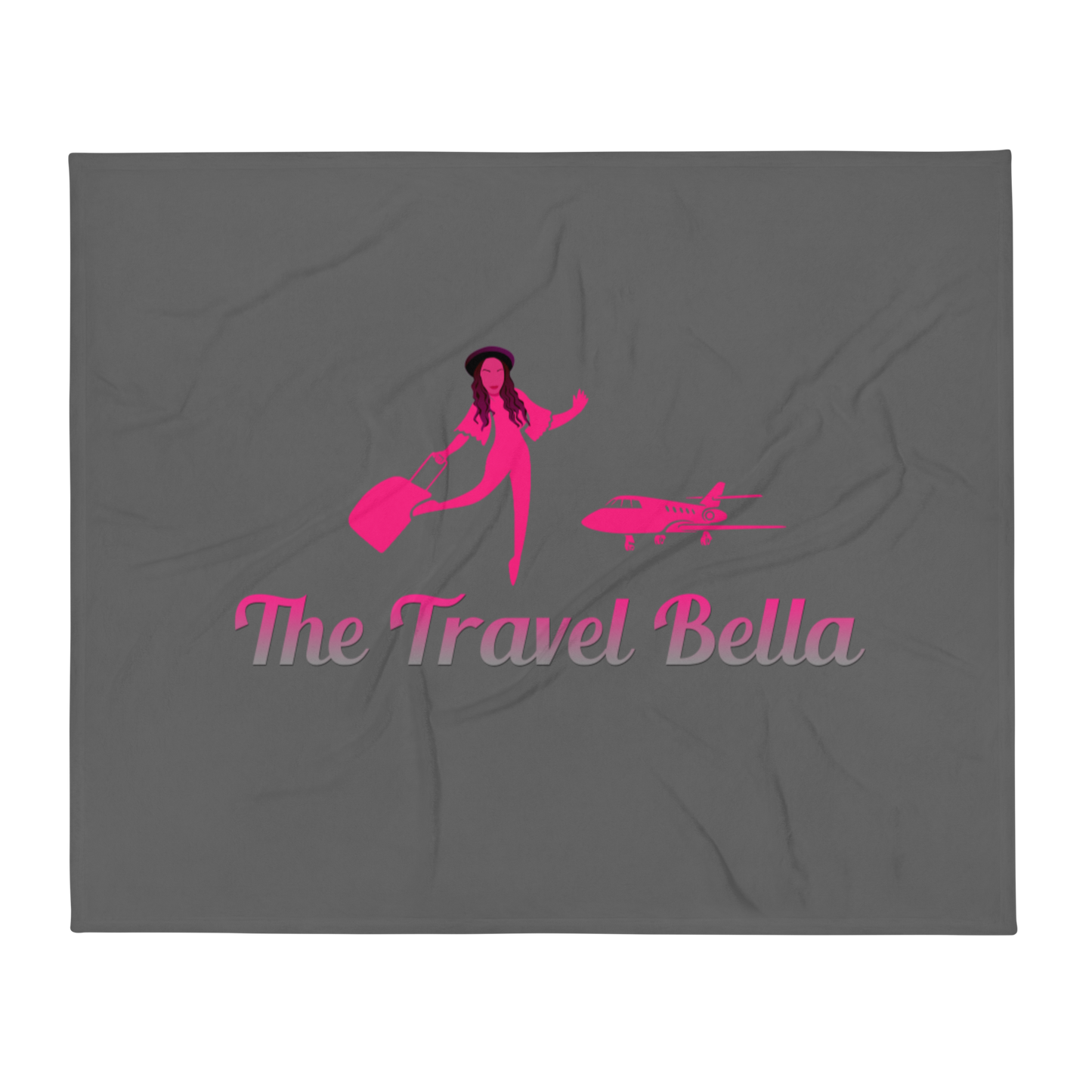 The Travel Bella Everything Logo Throw Blanket