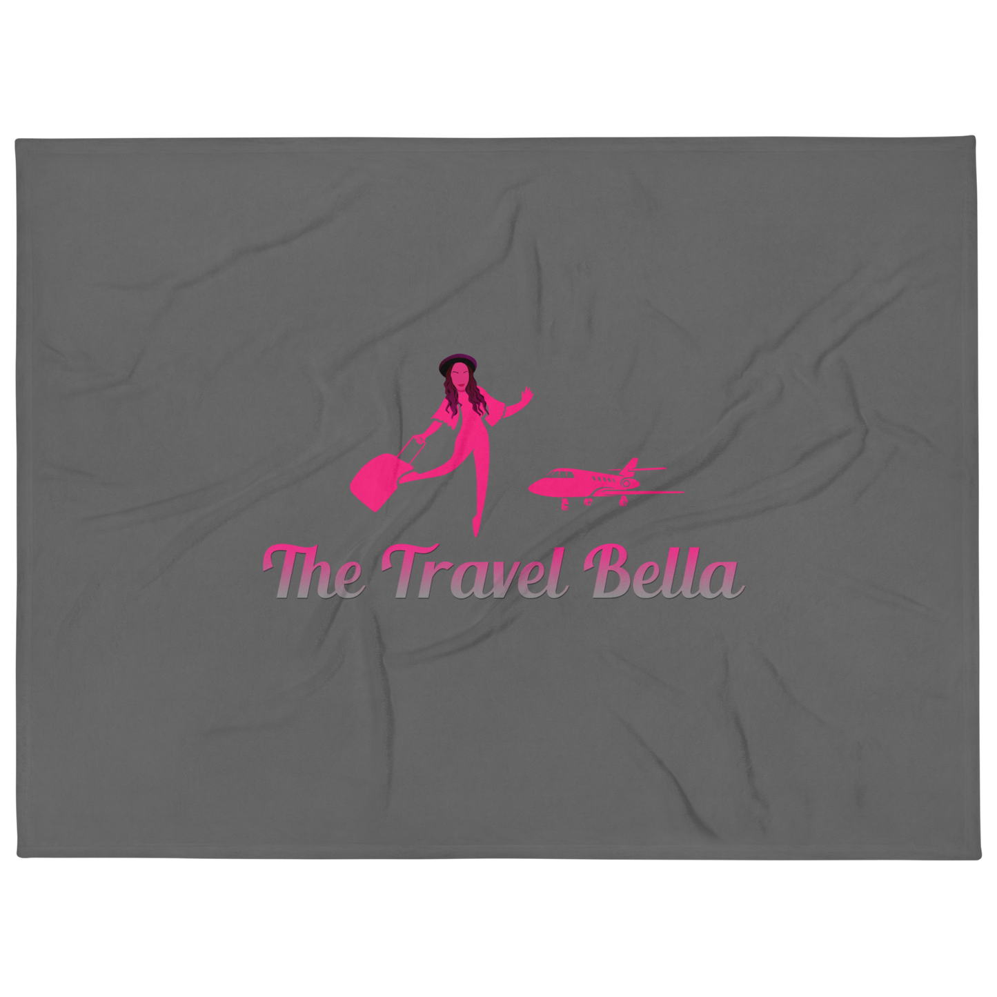 The Travel Bella Everything Logo Throw Blanket