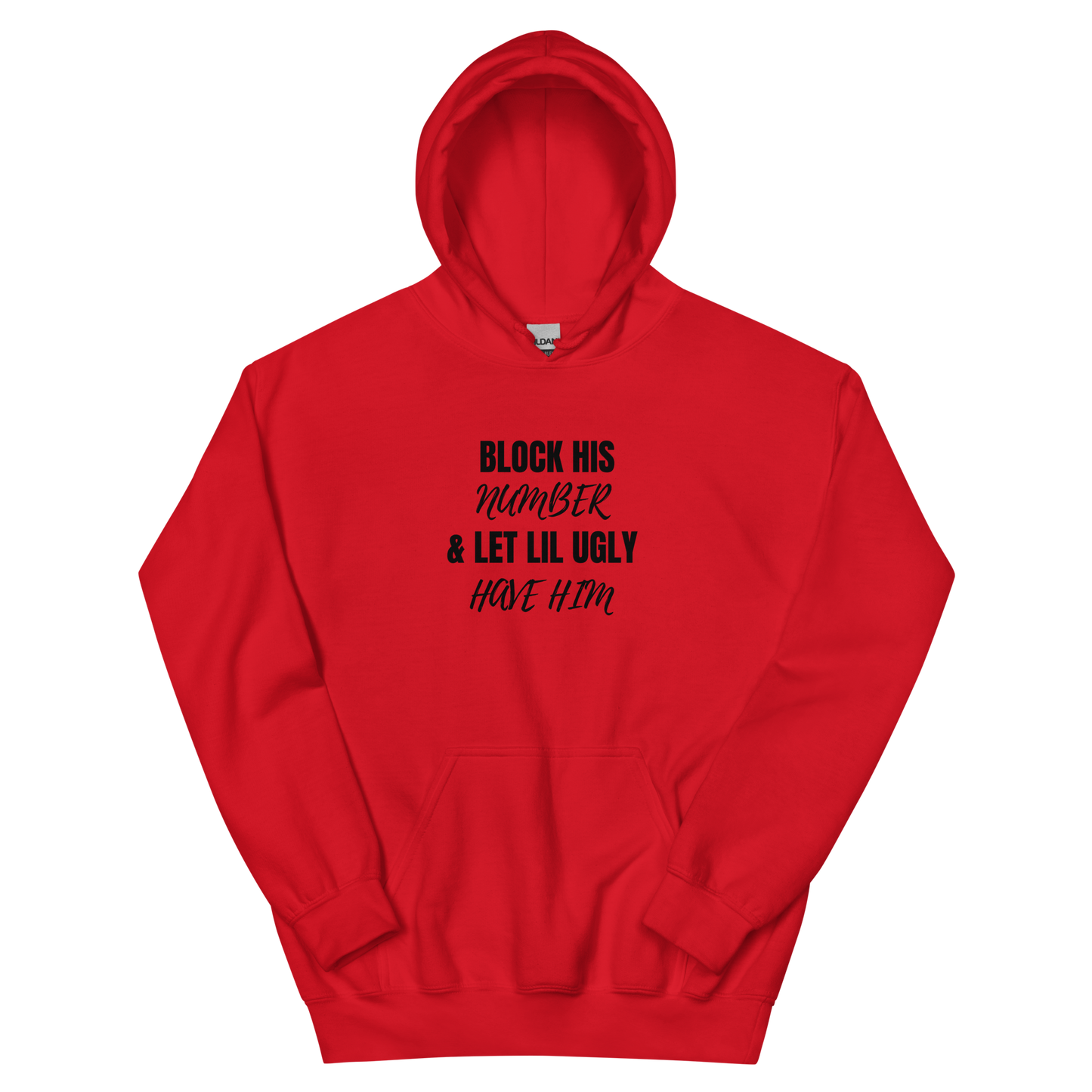 Block His Number Unisex Hoodie