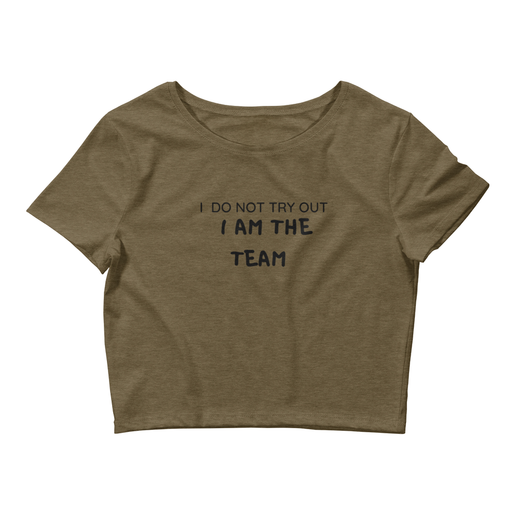 I Am The Team Women’s Crop Tee