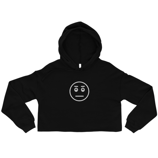 Unimpressed Face Crop Hoodie