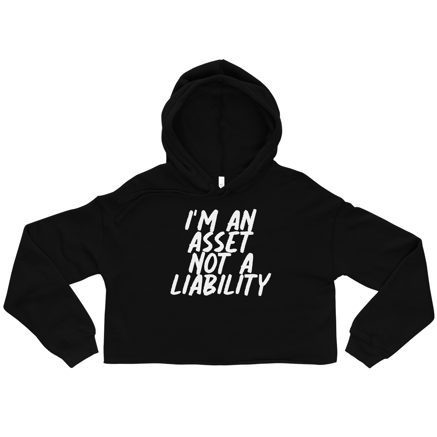 I'm An Asset Crop Hoodie