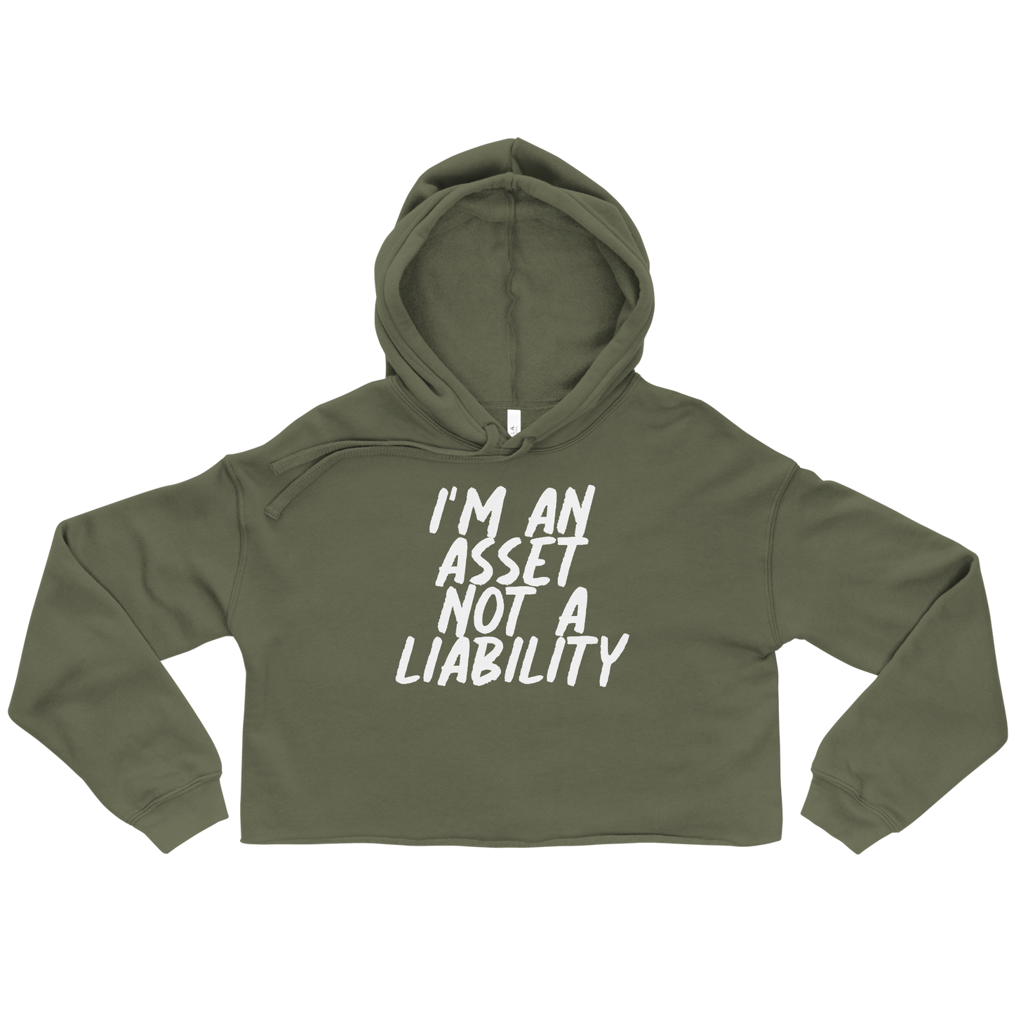 I'm An Asset Crop Hoodie