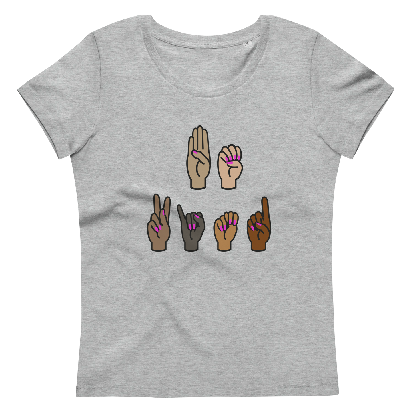 ASL Be Kind Women's fitted eco tee